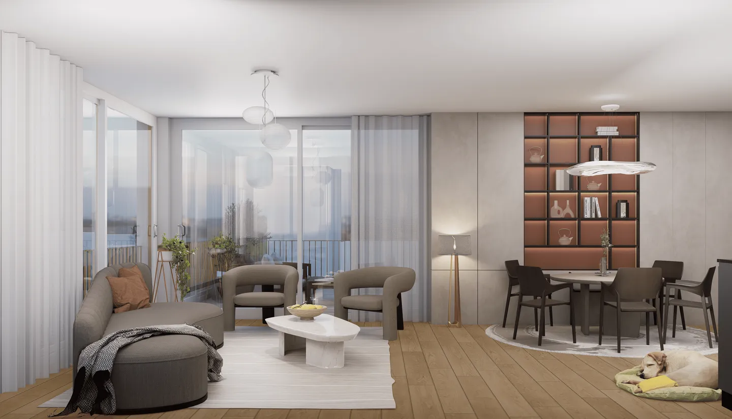 Moderne 2.5-Zimmer-Attikawohnung in Altstetten - Neubau 2026 - Foto 6 von 10