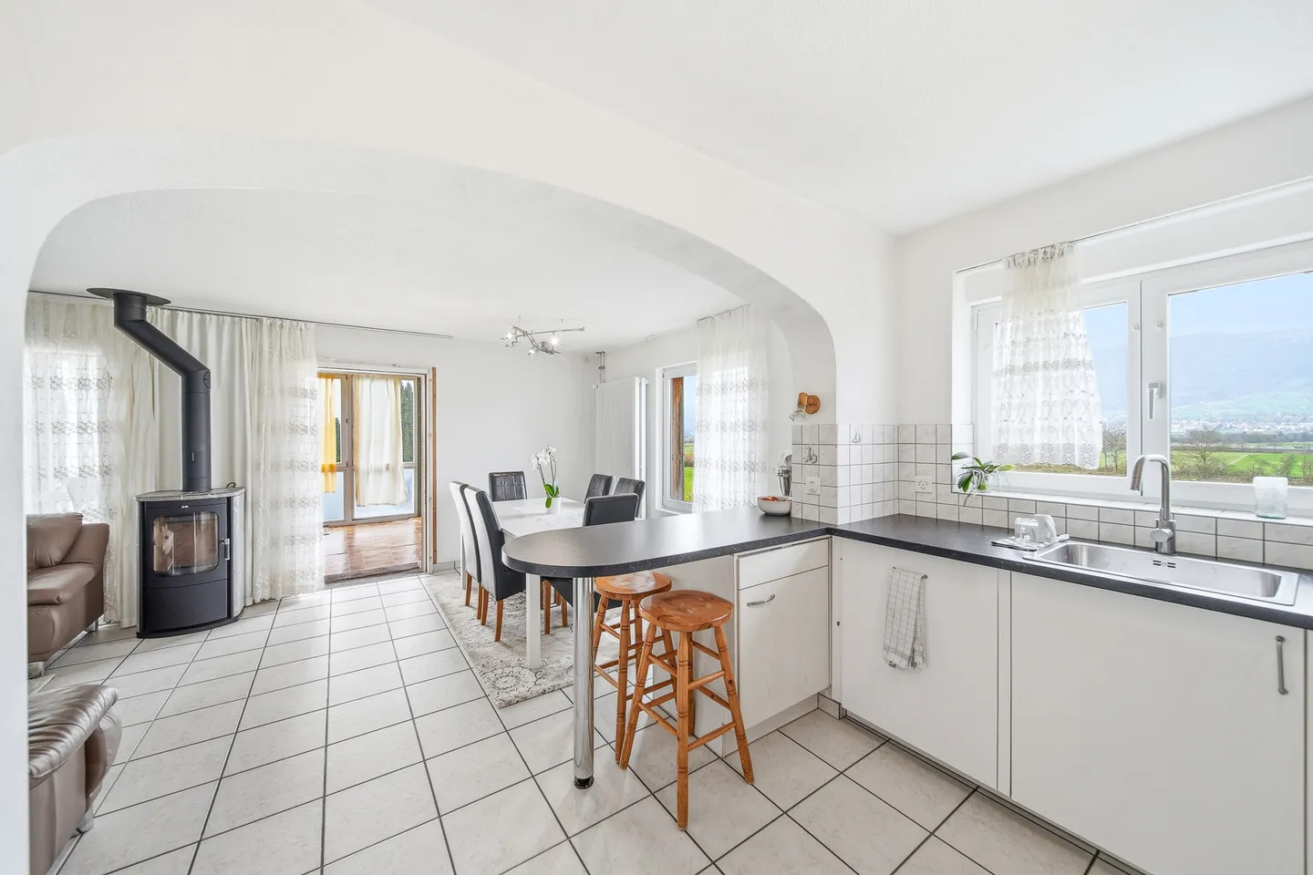 VERSATILE 8.5-ROOM MIXED-USE PROPERTY WITH COMMERCIAL COMPONENT AND UNOBSTRUCTED LOCATION IN ARCH - Photo 3 of 5