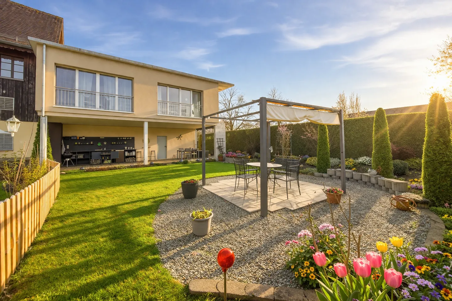 Moderner Bungalow mit großem Garten - Foto 1 von 5