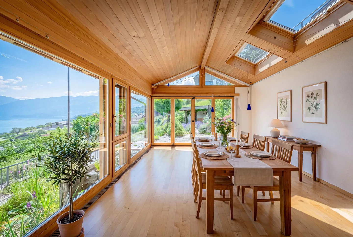 End Row House with Lake/Mountain View, Terrace and Garden Seating Area - Photo 4 of 5