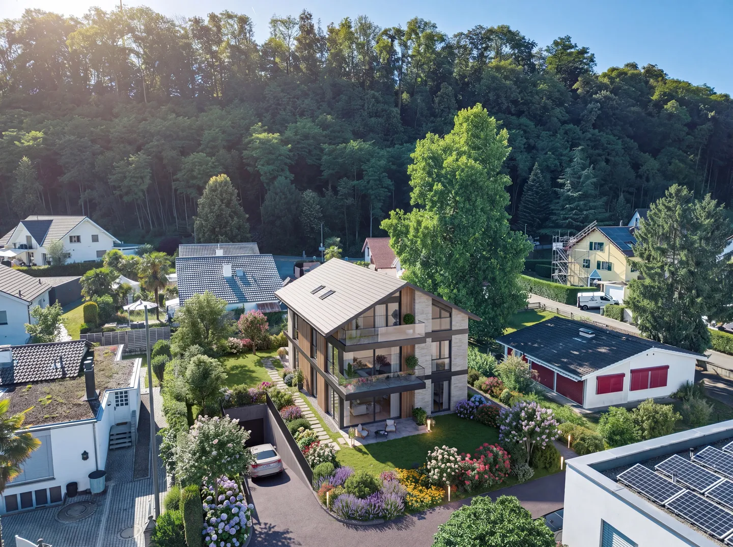 RHEINBLICK GARANTIERT – 687 M² TERRENO EDIFICABILE SOLEGGIATO A WALLBACH - Foto 2 di 5