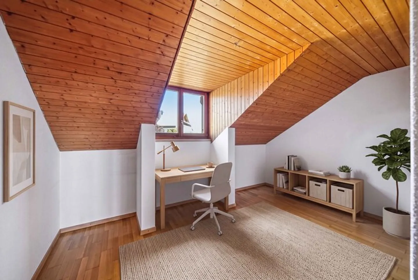 WOHNCHARME MIT WEITBLICK -  4.5 ZIMMER DACHWOHNUNG IN OBERWIL-LIELI - Photo 4 of 8