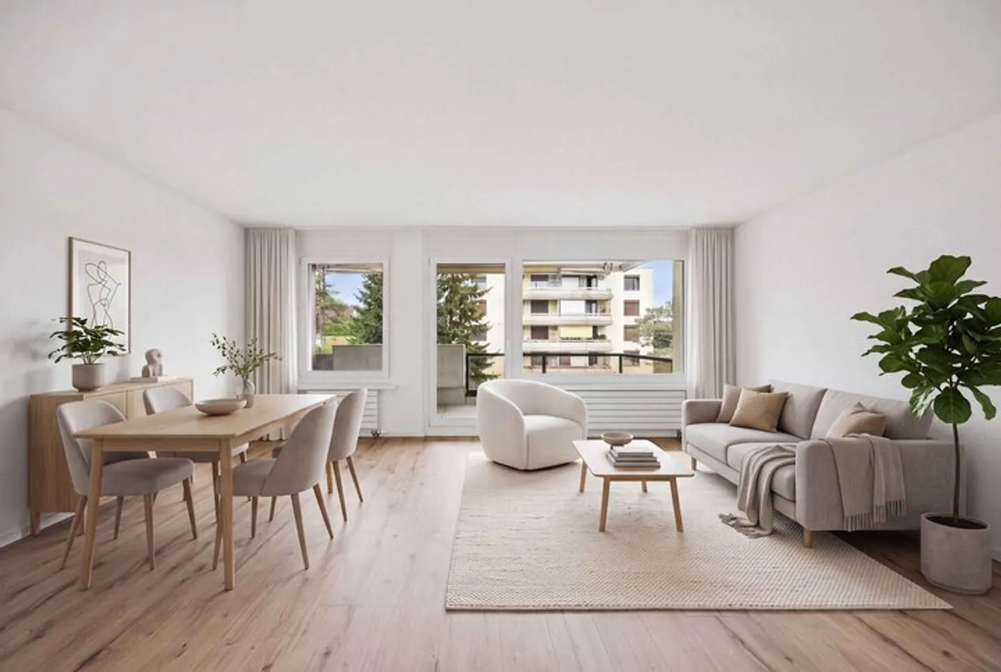 NEUWERTIGE 3.5 ZIMMER EIGENTUMSWOHNUNG AN ATTRAKTIVER LAGE - Foto 1 von 8
