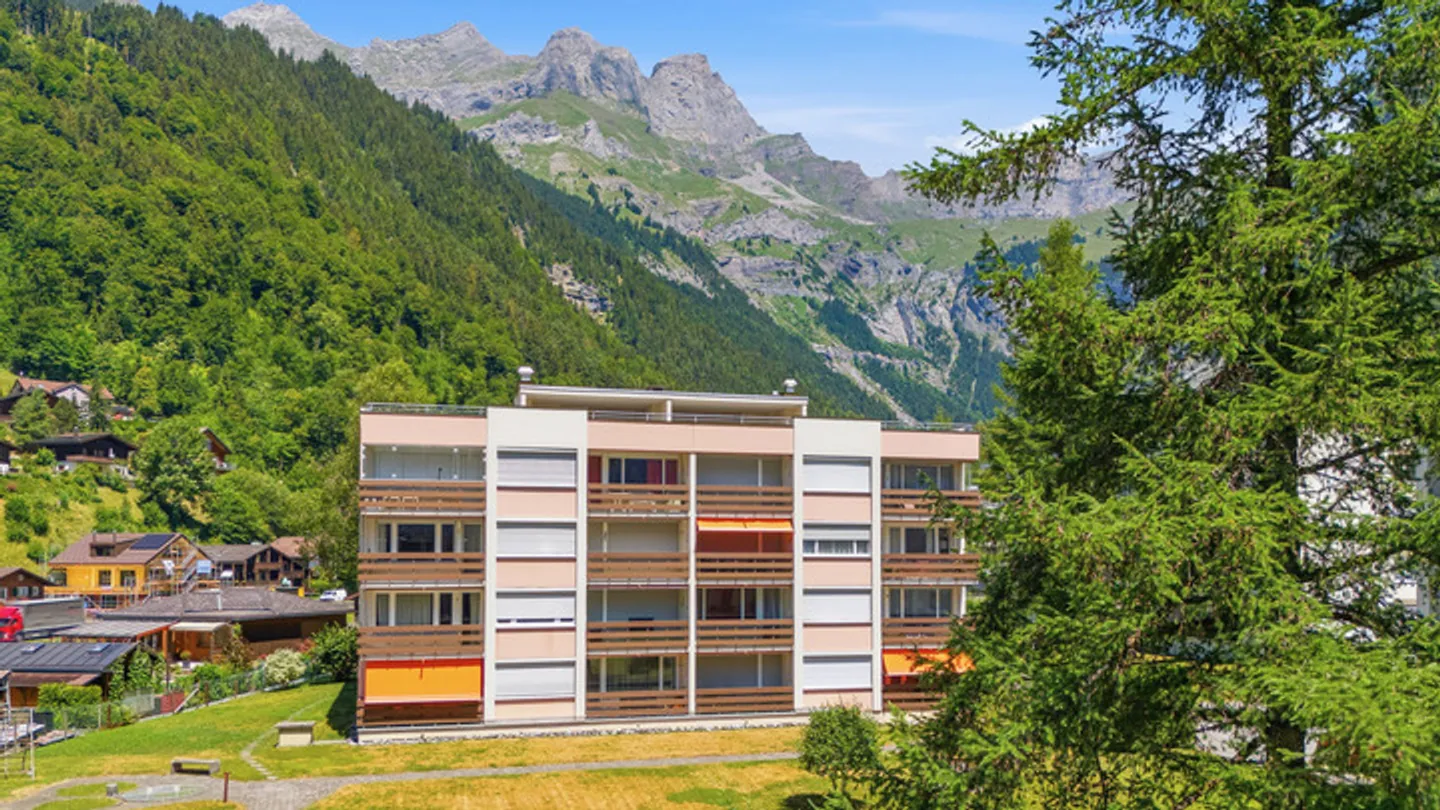 AMBIENTE ALPINO CON VISTA PANORAMICA - APPARTAMENTO VACANZE DI 2.5 LOCALI A ENGELBERG - Foto 7 di 8