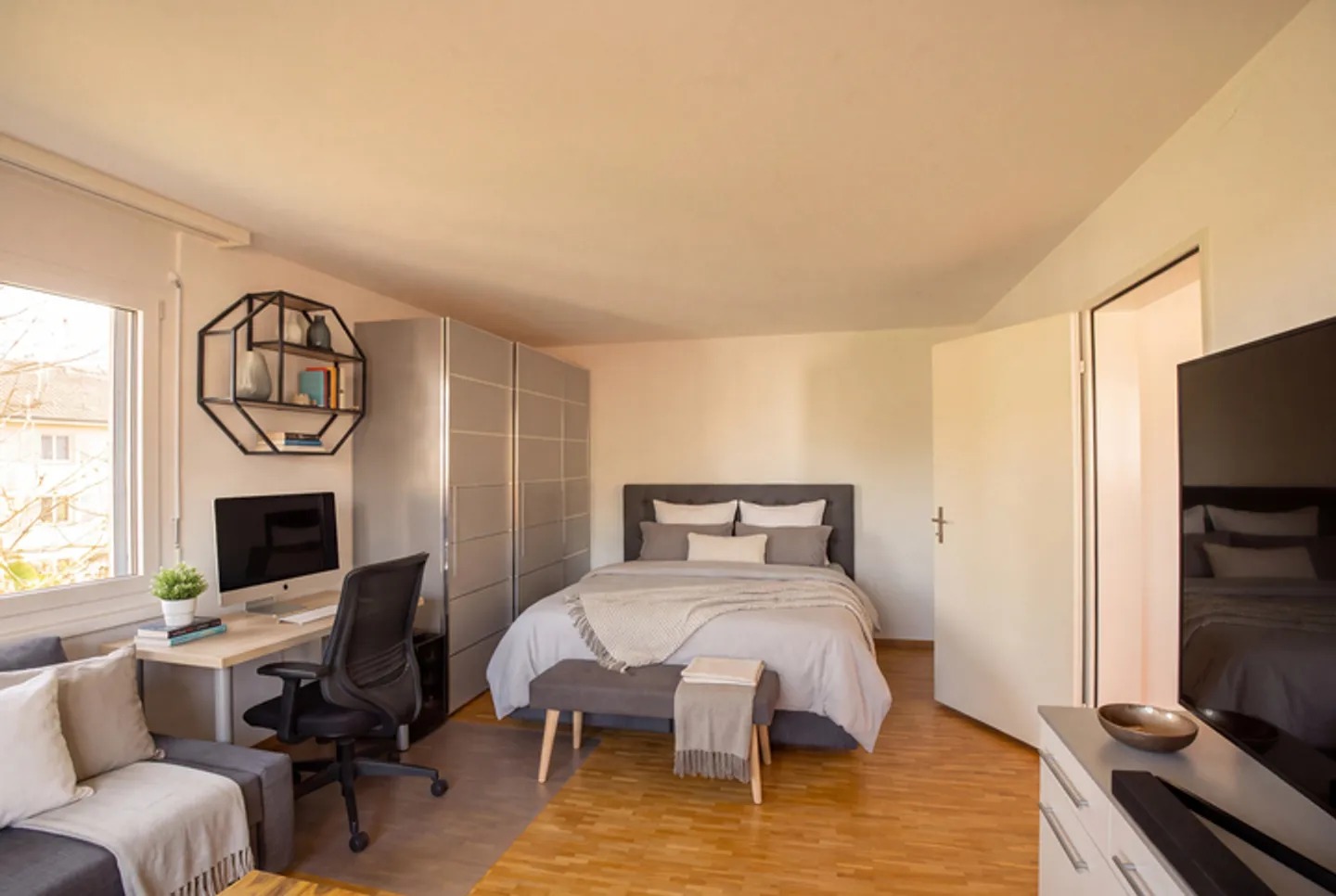 VIVERE IN MODO COMPATTO IN UN BELLO AMBIENTE - APPARTAMENTO DI 1,5 STANZE A ZWILLIKON - Foto 2 di 8