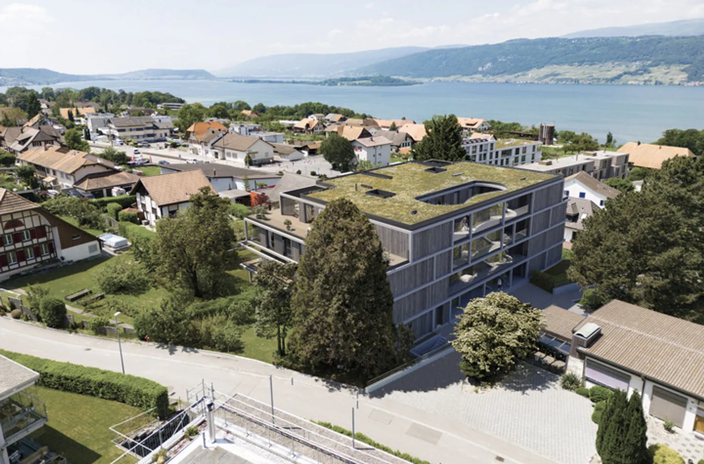 Gioiello architettonico con vista sul lago: lussuoso appartamento con giardino di 4,5 stanze a Gerolfingen - Foto 8 di 8