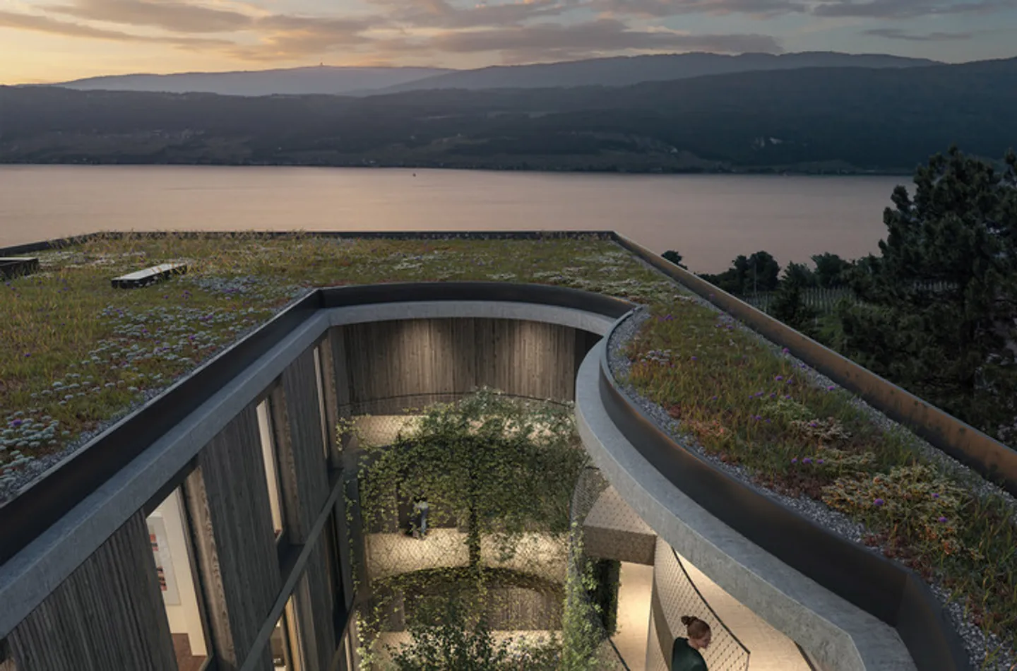 Capolavoro architettonico: appartamento giardino di 5,5 locali con splendida vista sul lago e sulle montagne a Gerolfingen - Foto 6 di 8