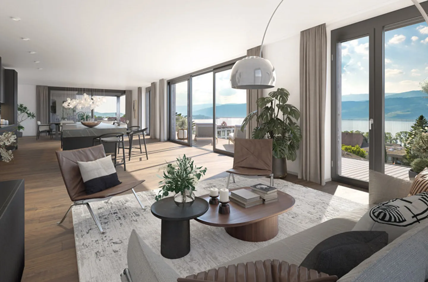 Breathtaking 3.5-Room Condominiums with Lake and Mountain Views in Gerolfingen - Photo 2 of 8