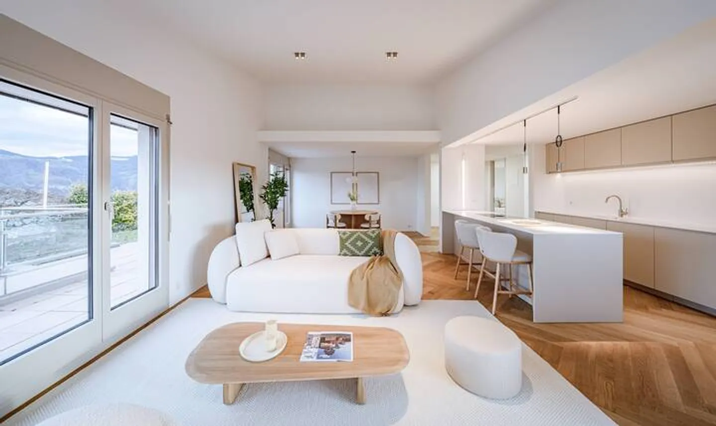 TERRACE APARTMENT SPECTACLE HIGH ABOVE LAKE ZUG - Photo 4 of 9