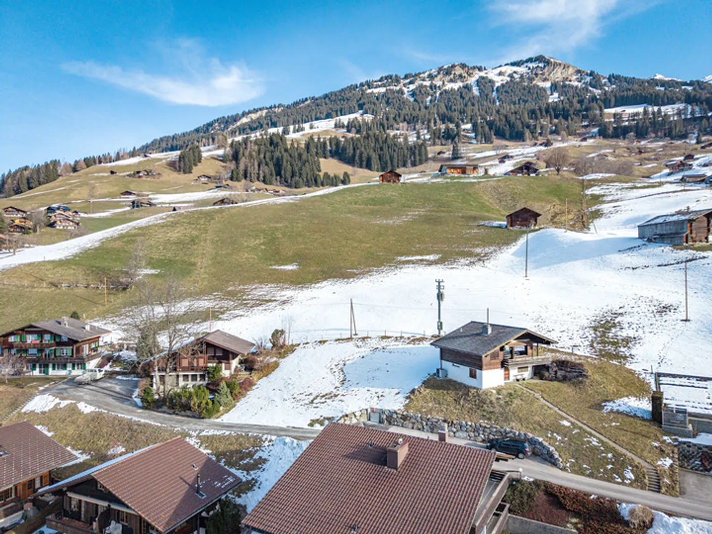 SUNNY LOCATION AT LENK - 747 m² BUILDING LAND WITH A DREAMLIKE MOUNTAIN PANORAMA - Photo 7 of 9