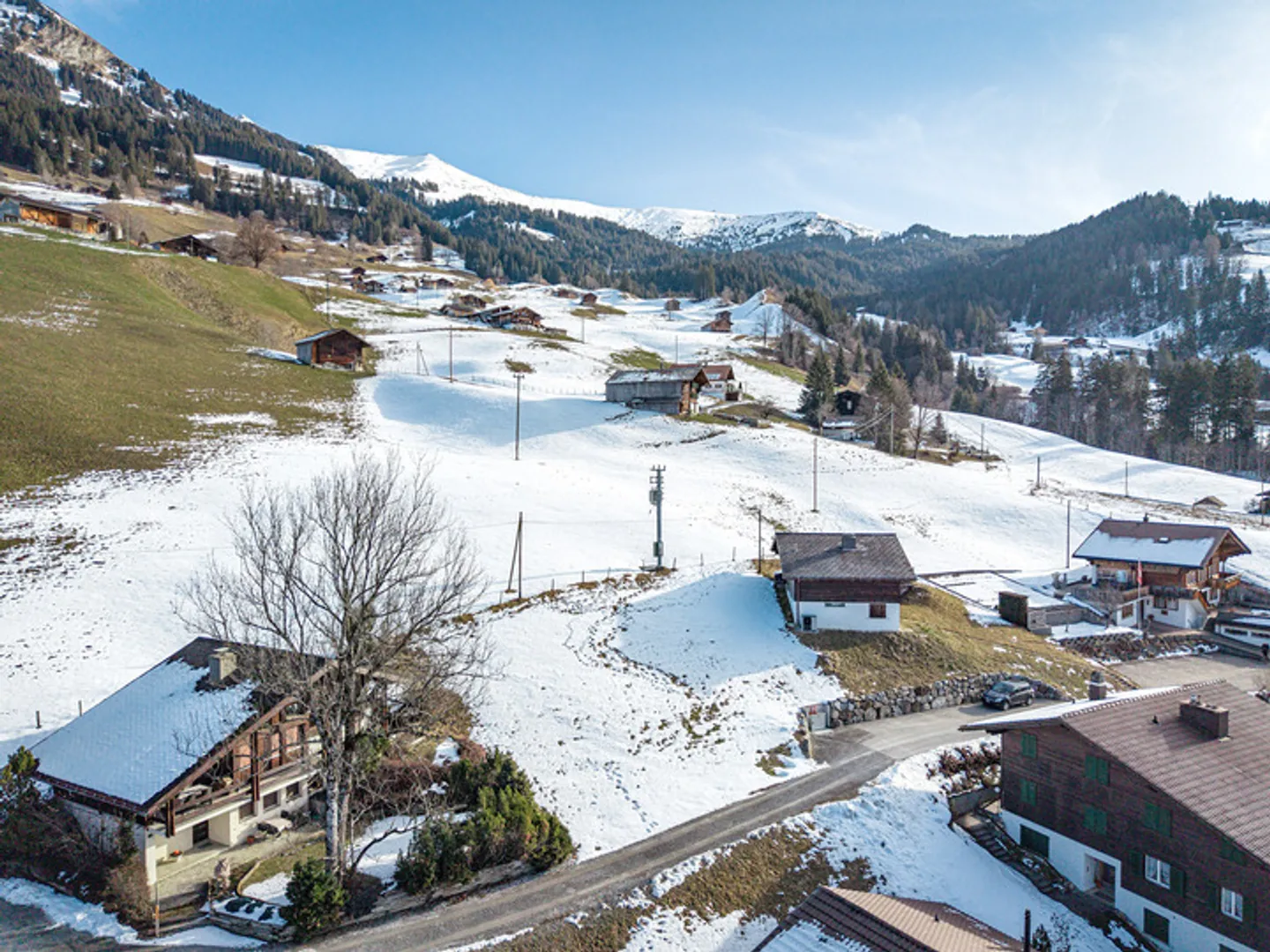 SUNNY LOCATION AT LENK - 747 m² BUILDING LAND WITH A DREAMLIKE MOUNTAIN PANORAMA - Photo 8 of 9