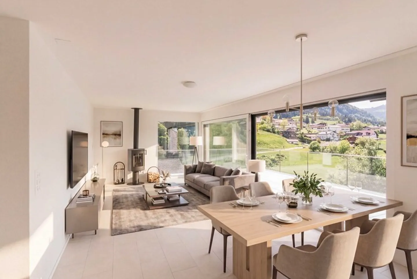 Vivere esclusivo a Plasselb - Moderno appartamento attico di 4,5 stanze - Foto 1 di 8