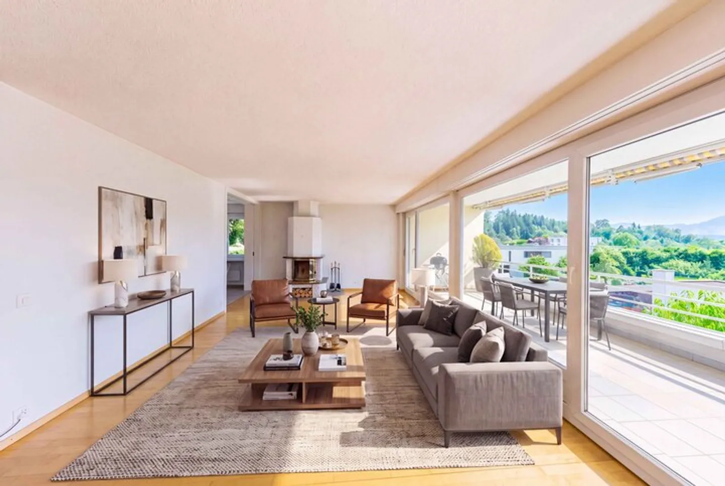 MODERN LIVING WITH LAKE AND MOUNTAIN VIEW IN MEGGEN - Photo 1 of 8
