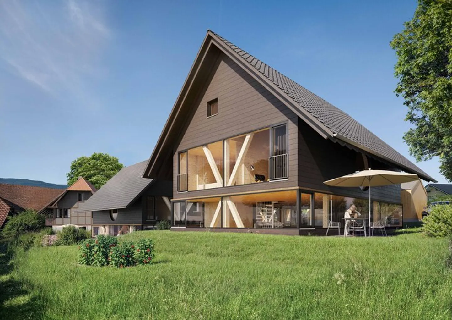 NUOVO PROGETTO EDILIZIO «FLAMMER DÖRFLI» A OBERWIL VICINO A BÜREN - Foto 1 di 8