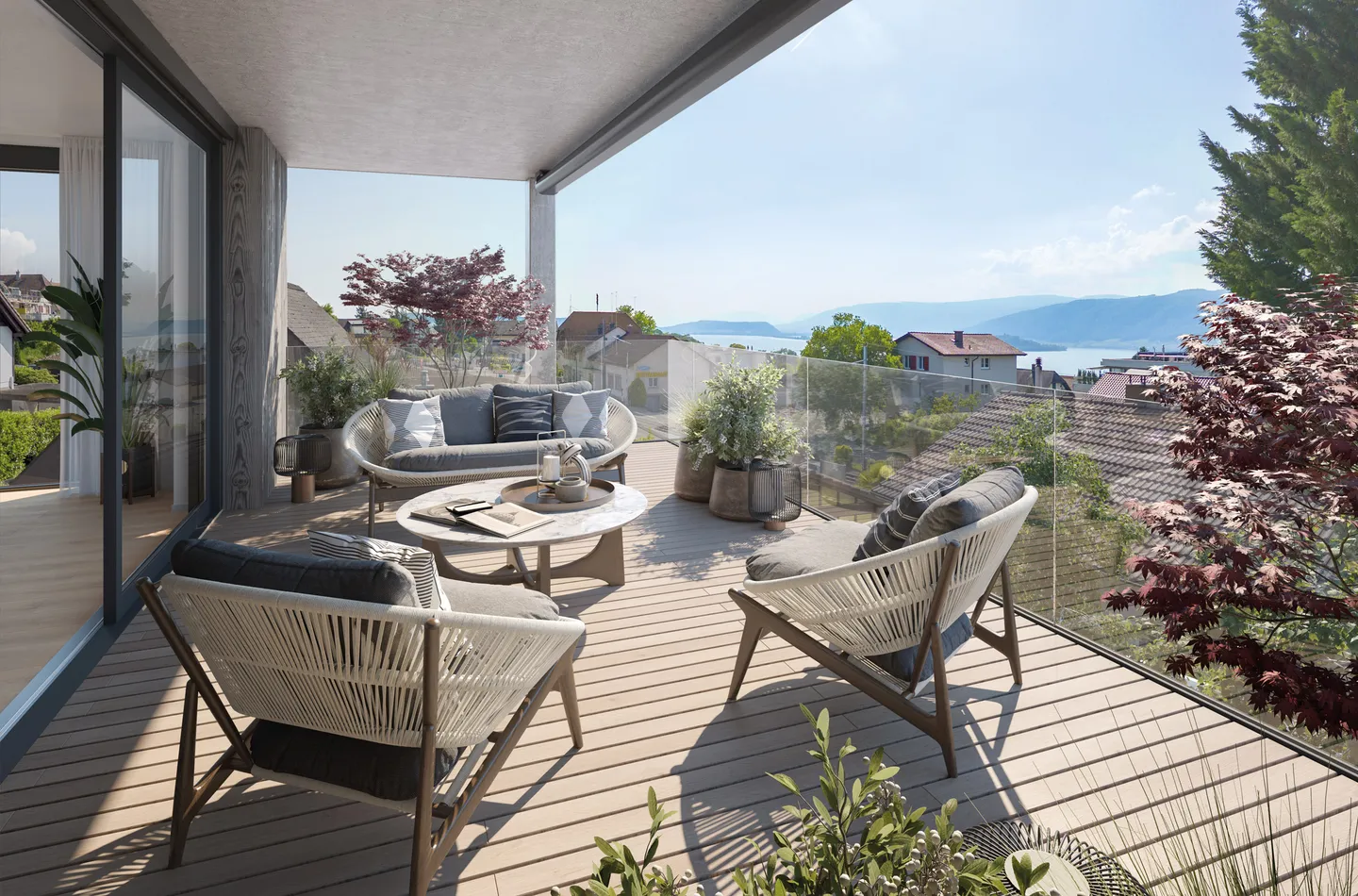 UNIQUE 5.5-ROOM CONDOMINIUMS WITH BREATHTAKING LAKE AND MOUNTAIN VIEWS IN GEROLFLINGEN - Photo 5 of 5