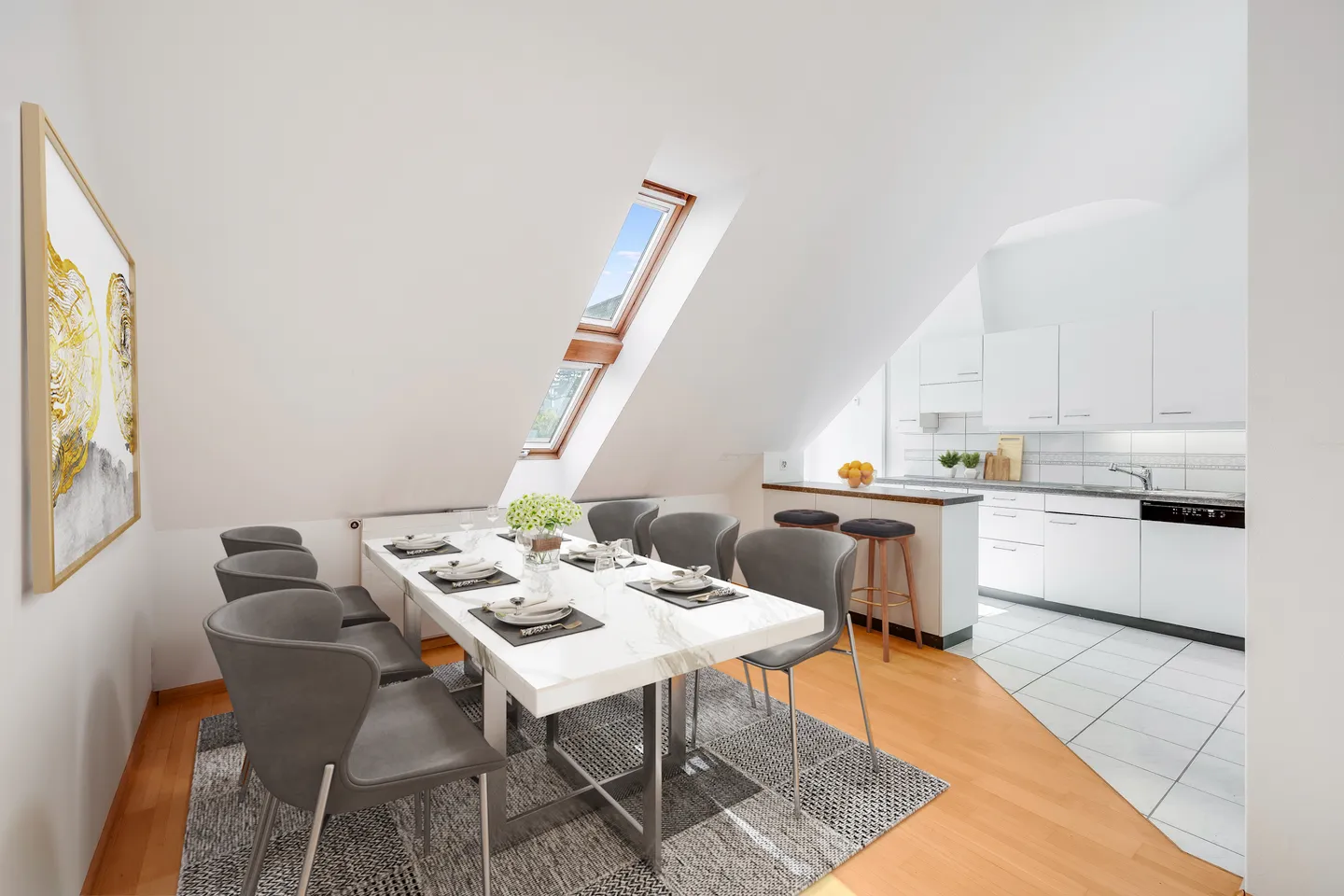 HELLE DACHMAISONETTE MIT VIEL PLATZ UND RUHE - Foto 2 von 5