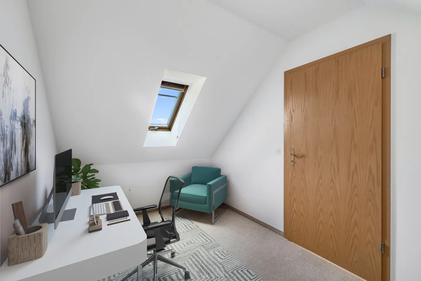 HELLE DACHMAISONETTE MIT VIEL PLATZ UND RUHE - Foto 4 von 5