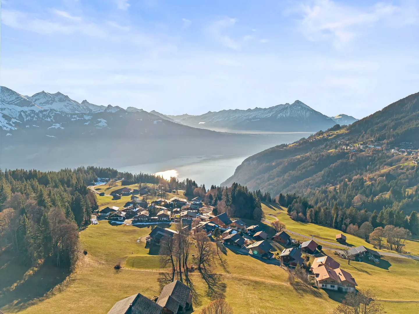 AU SOMMET DE L'OBERLAND : APPARTEMENT PANORAMIQUE MODERNE À BEATENBERG - Photo 1 sur 5