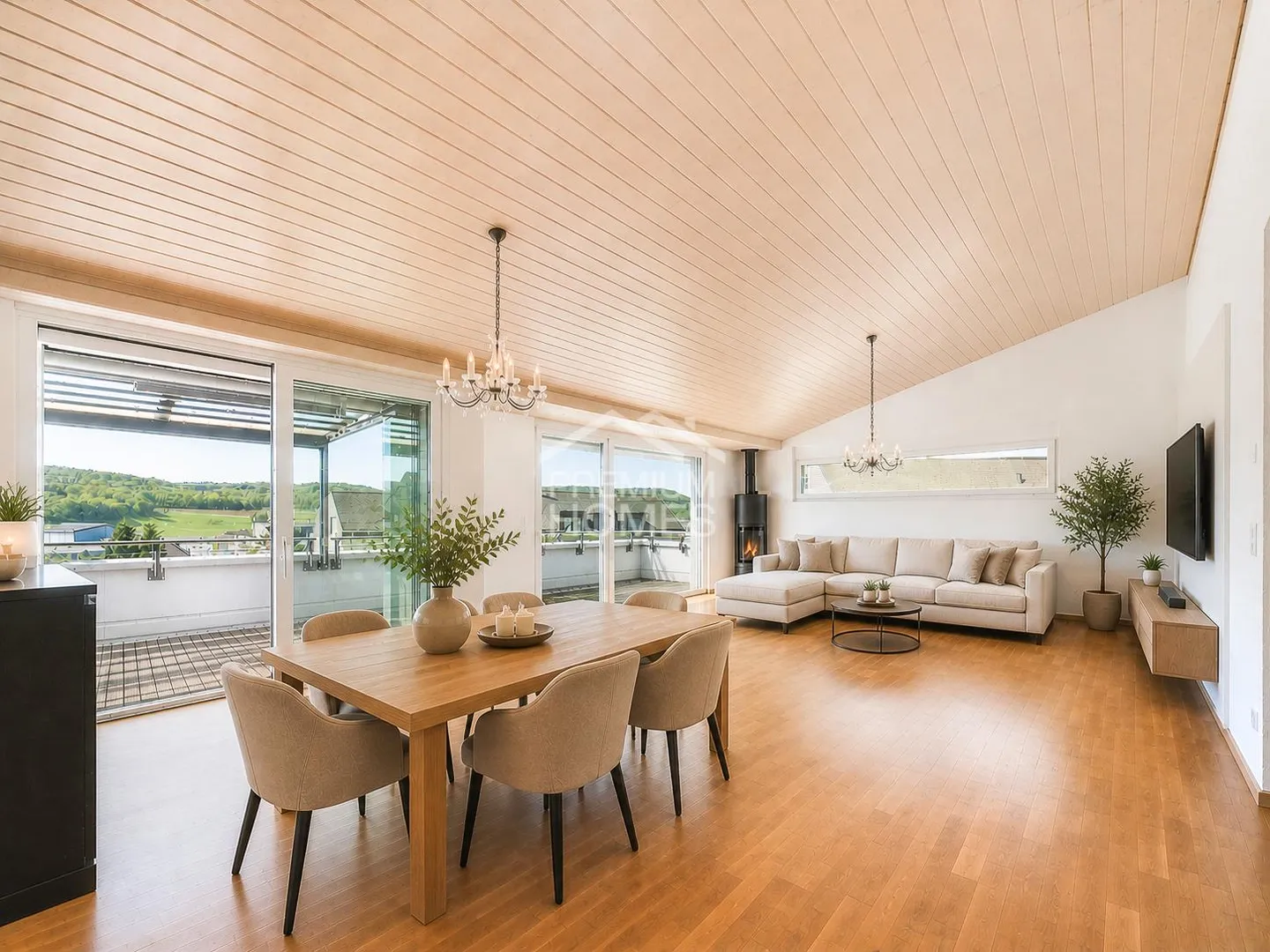 Stilvolles Penthouse mit sonniger Terrasse - Foto 3 von 12
