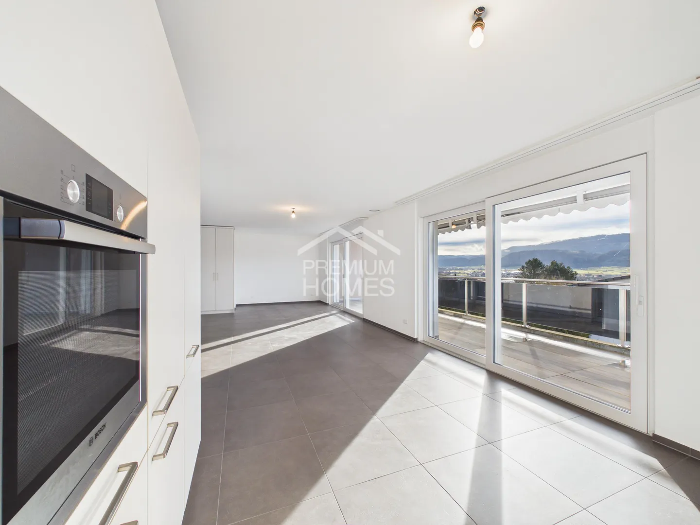 Außergewöhnliches neues Penthouse in Delémont - Panoramablick - Foto 5 von 9