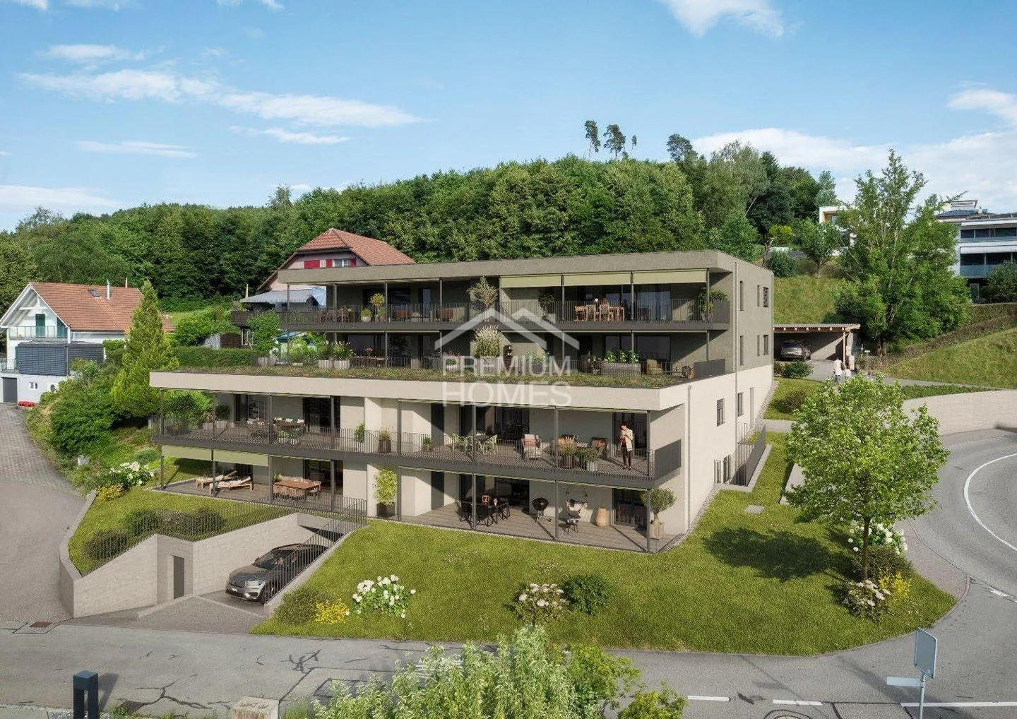 Neubau mit Weitblick - Wohnen, wo der Jura zum Greifen nah ist - Photo 1 sur 8