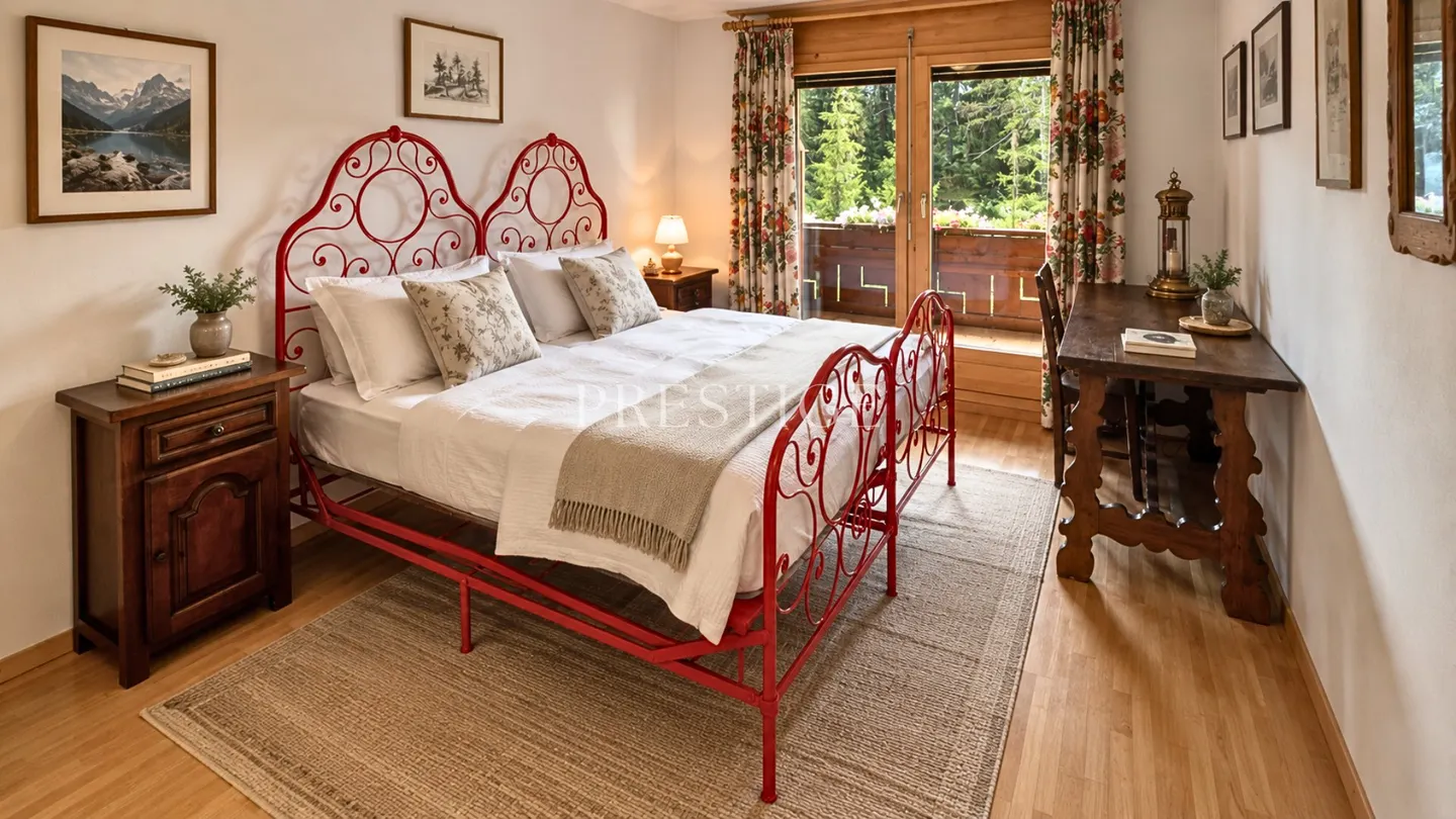 Spacious 5½ room apartment in Crans facing the golf course - Photo 10 of 13