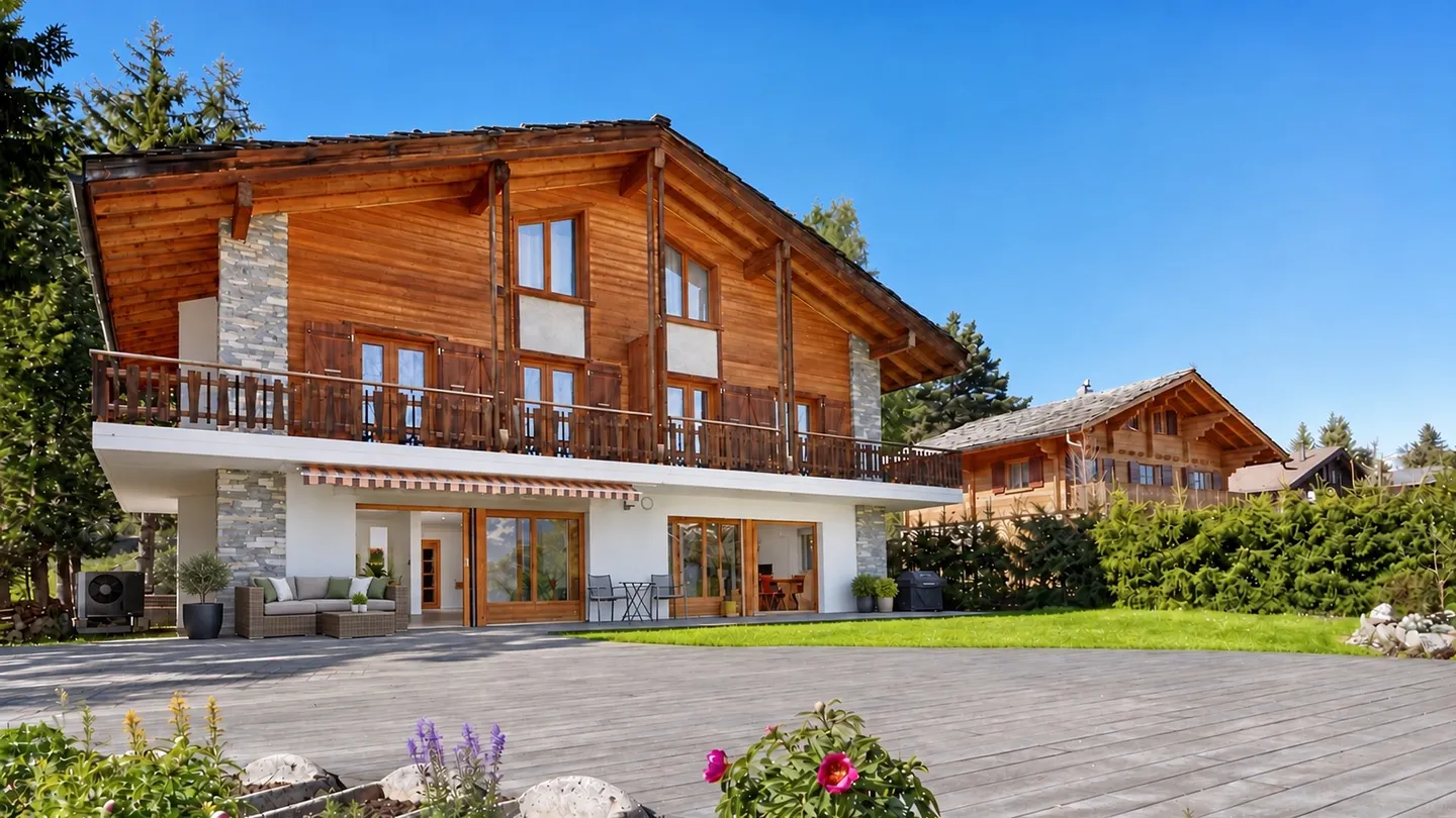 Exceptional chalet with SPA - Panoramic view & large plot in Arbaz - Photo 1 of 13