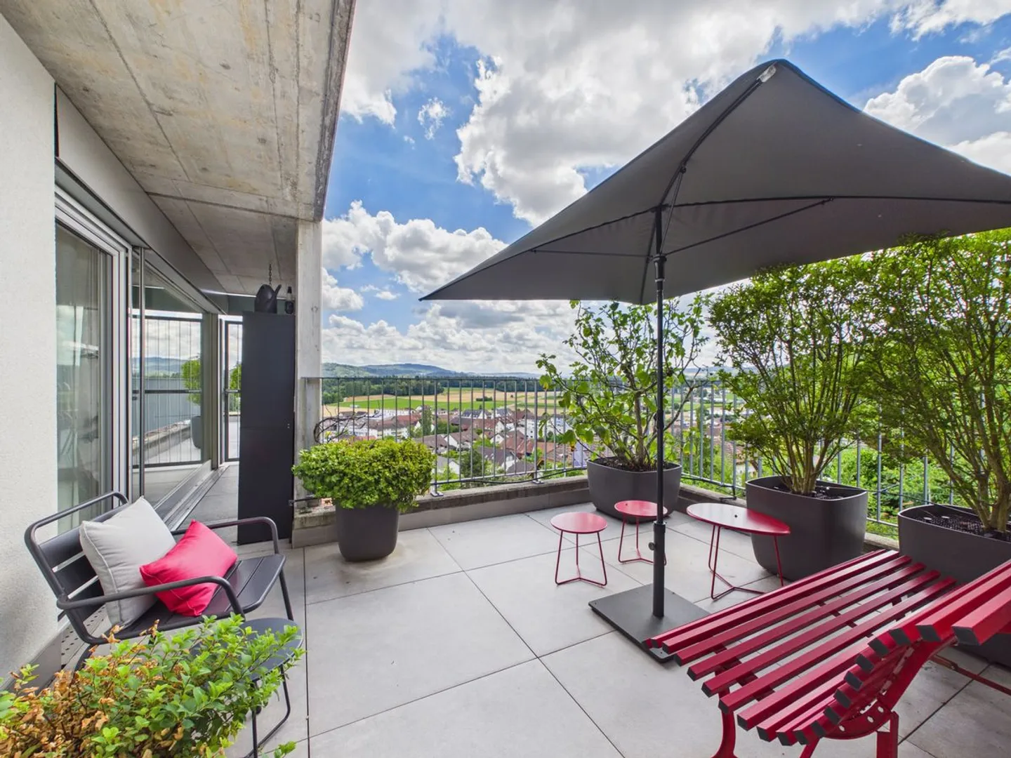 Exklusive Terrassenwohnung mit unverbaubarer Weitsicht - Photo 10 sur 13