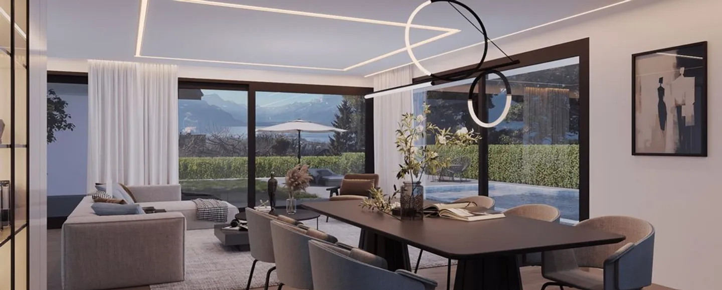 Projet neuf sur plan à Jongny - 4.5 pièces avec jardin et prestations haut de gamme - Photo 1 sur 7