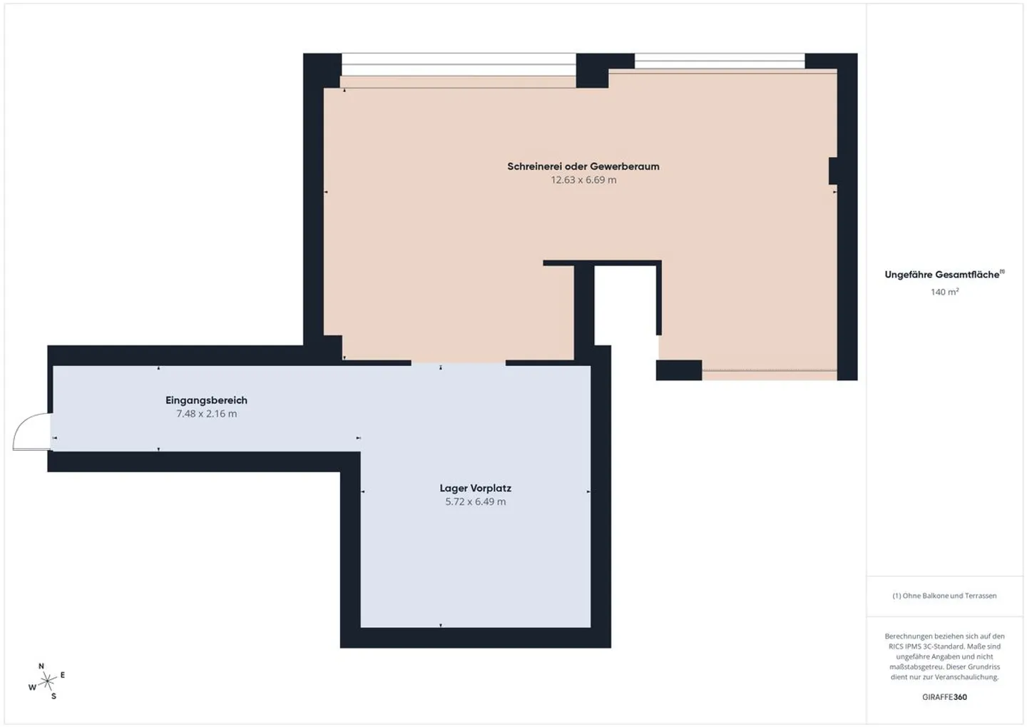 Vielseitige Gewerbefläche 140 m² - Foto 7 von 7