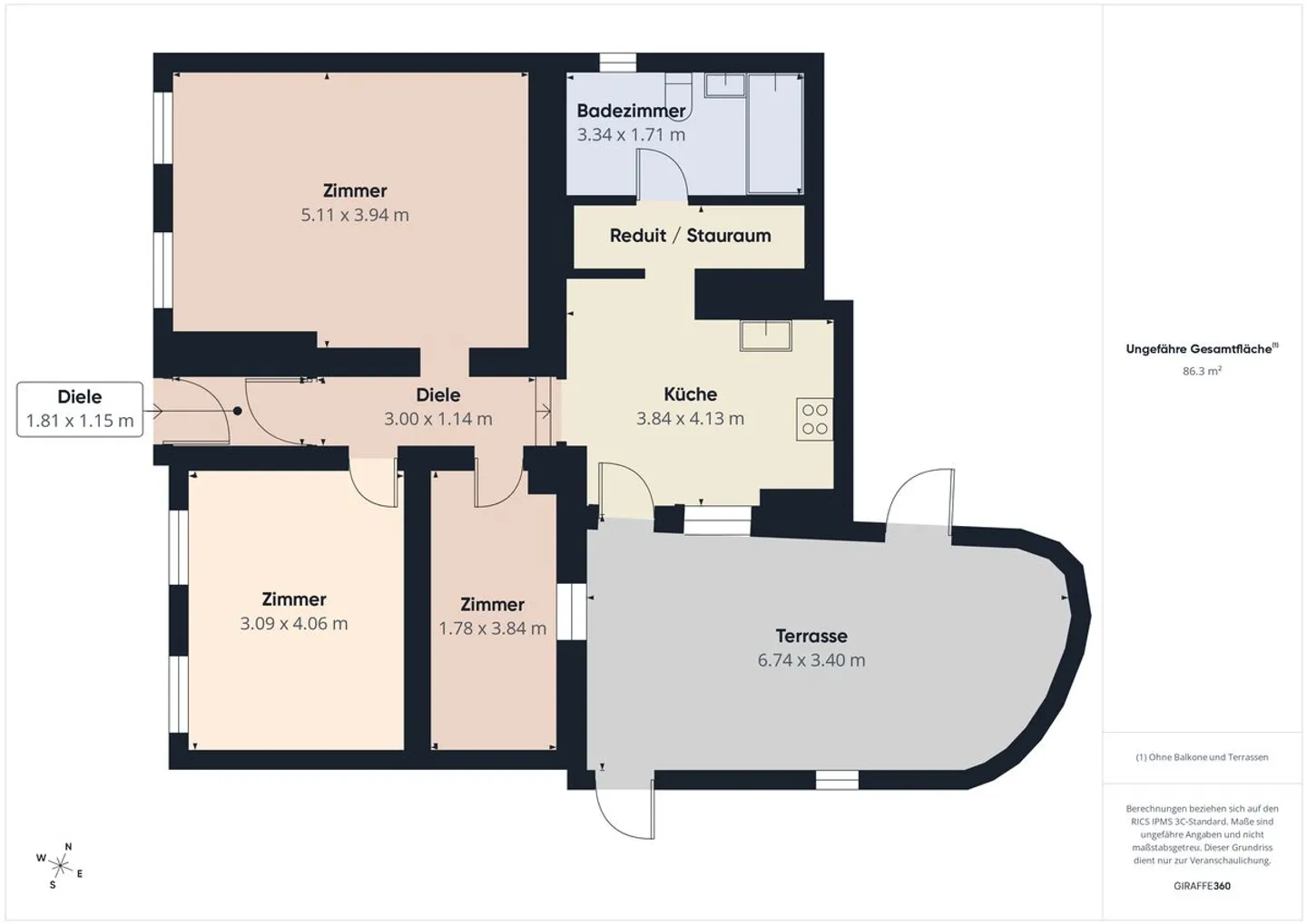 Appartement spacieux au rez-de-chaussée - Photo 8 sur 8