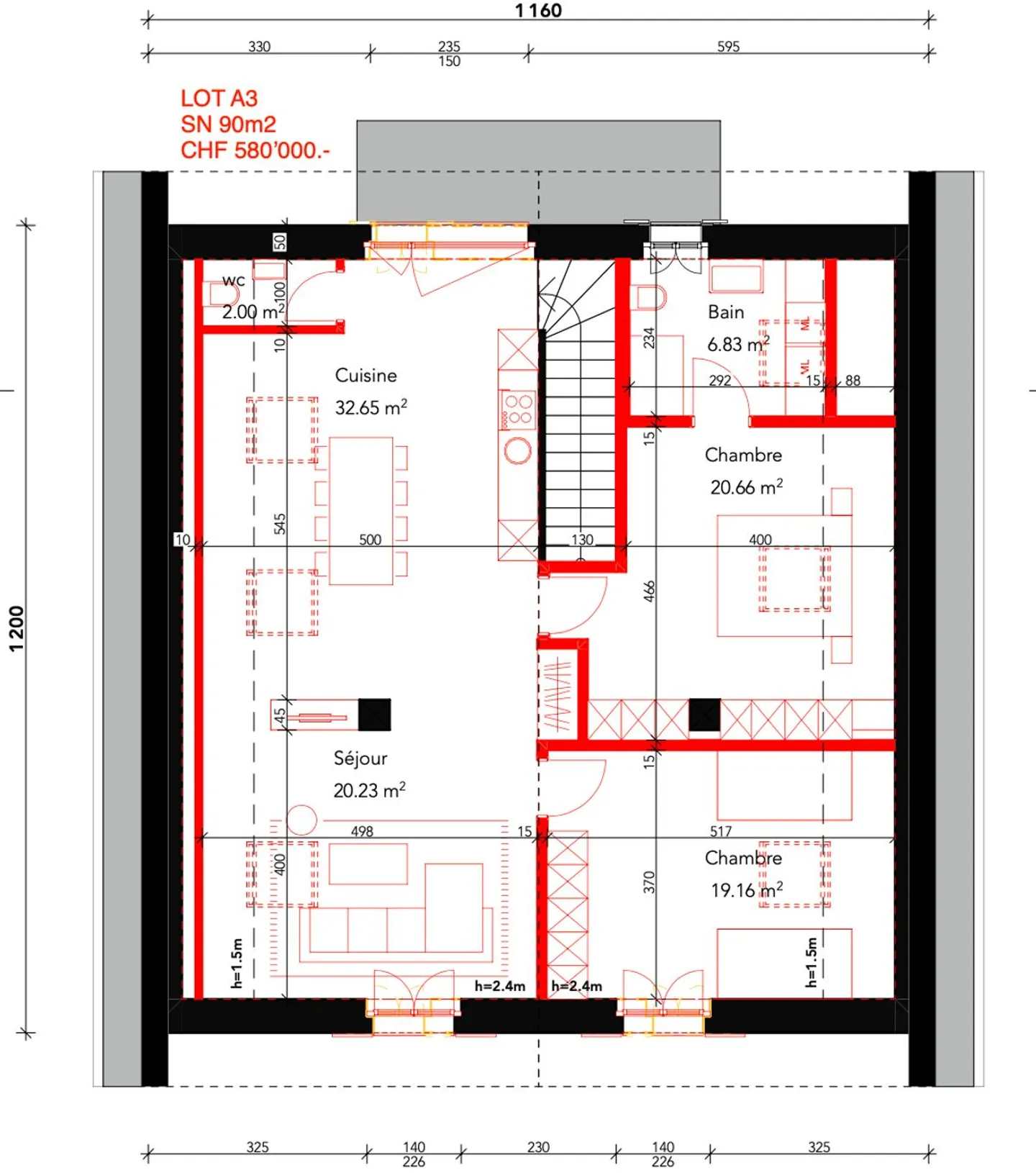 Vente sur plans - Appartements de 2,5 et 3,5 pièces à Broc - Photo 8 sur 8