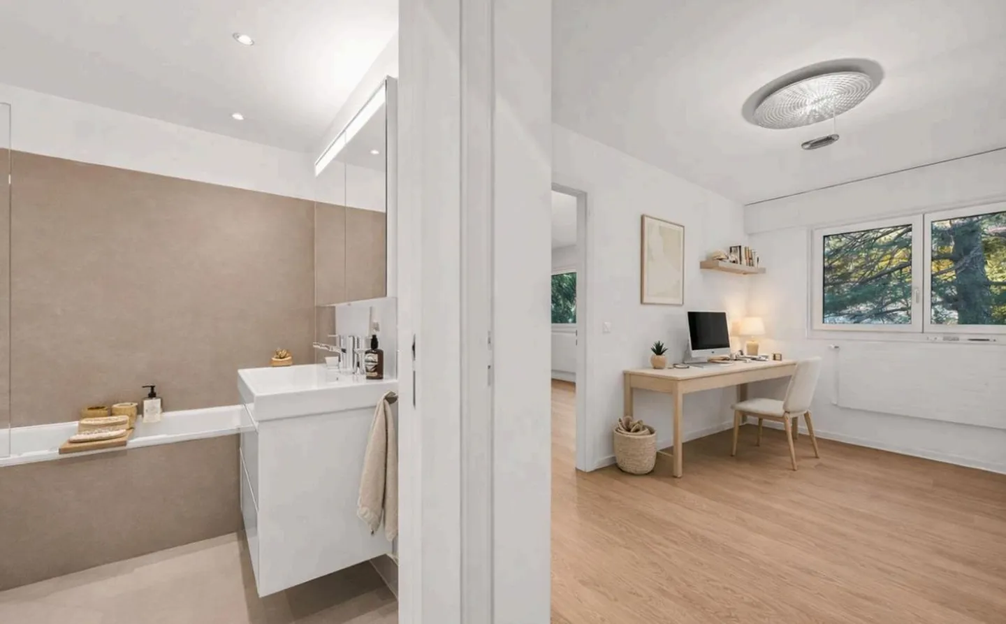 Appartement à Chardonne avec vue sur le lac - Photo 9 sur 12