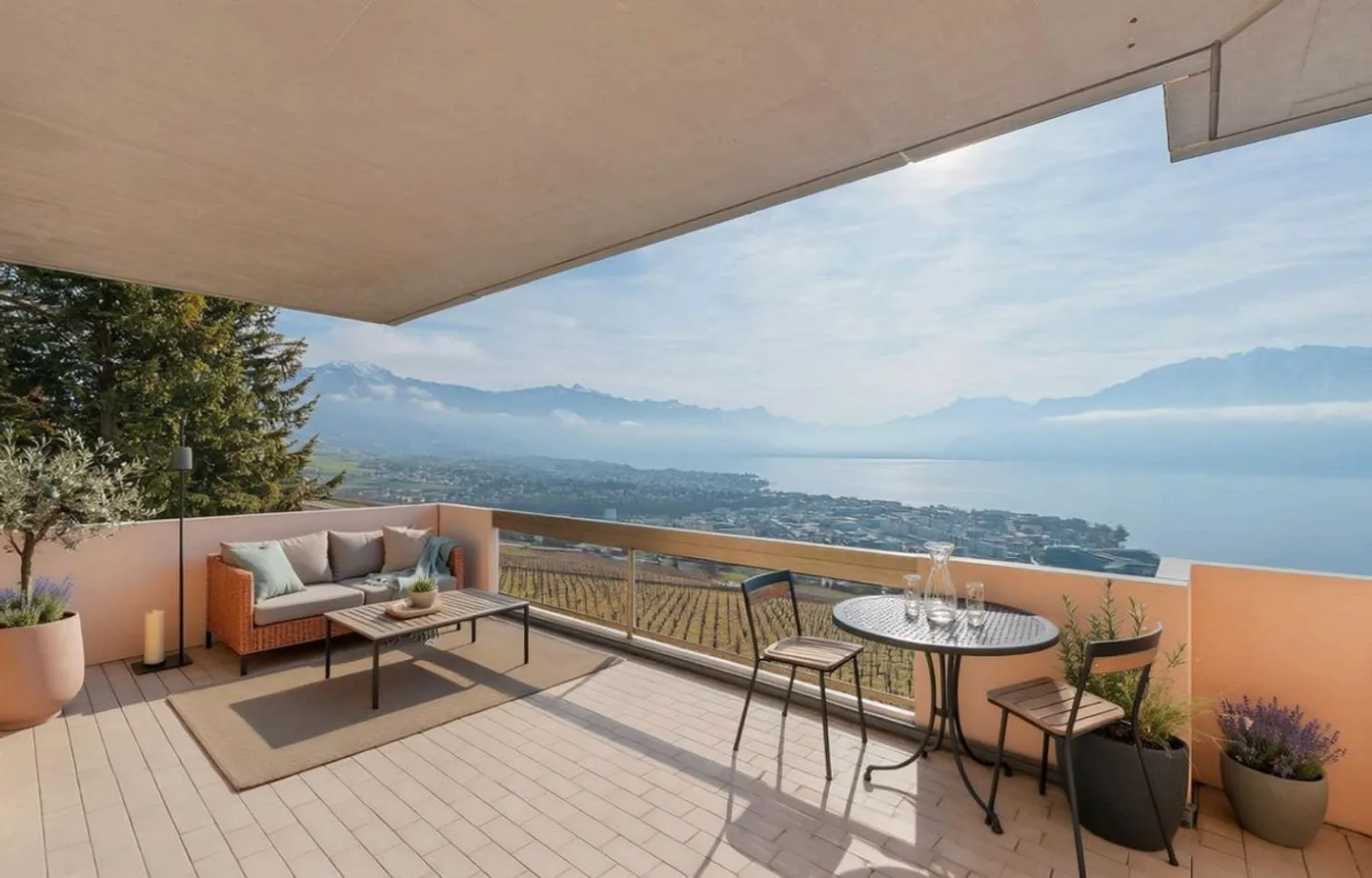 Appartement à Chardonne avec vue sur le lac - Photo 4 sur 12