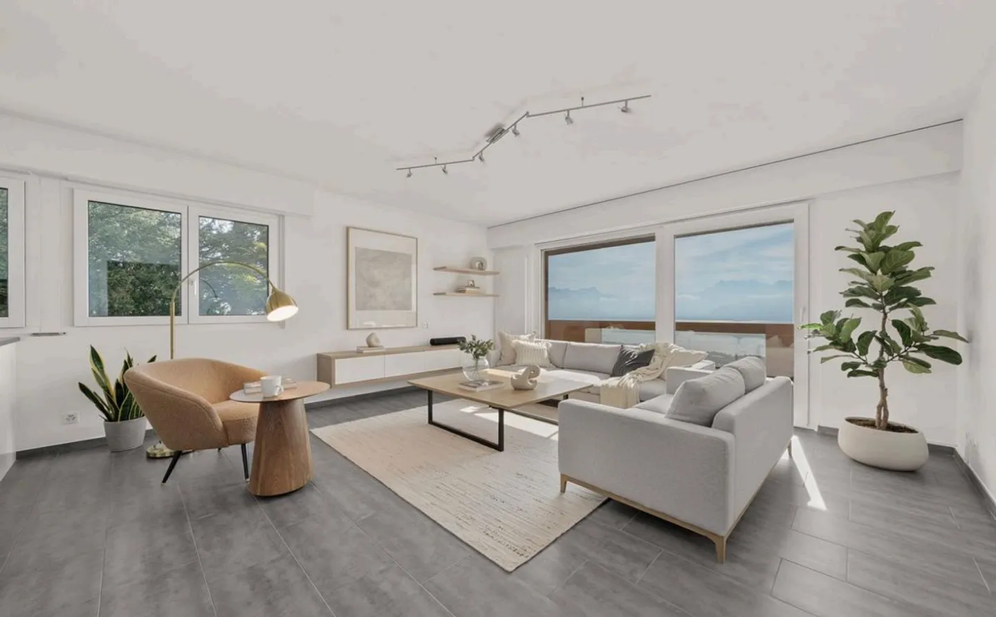 Appartement à Chardonne avec vue sur le lac - Photo 1 sur 12