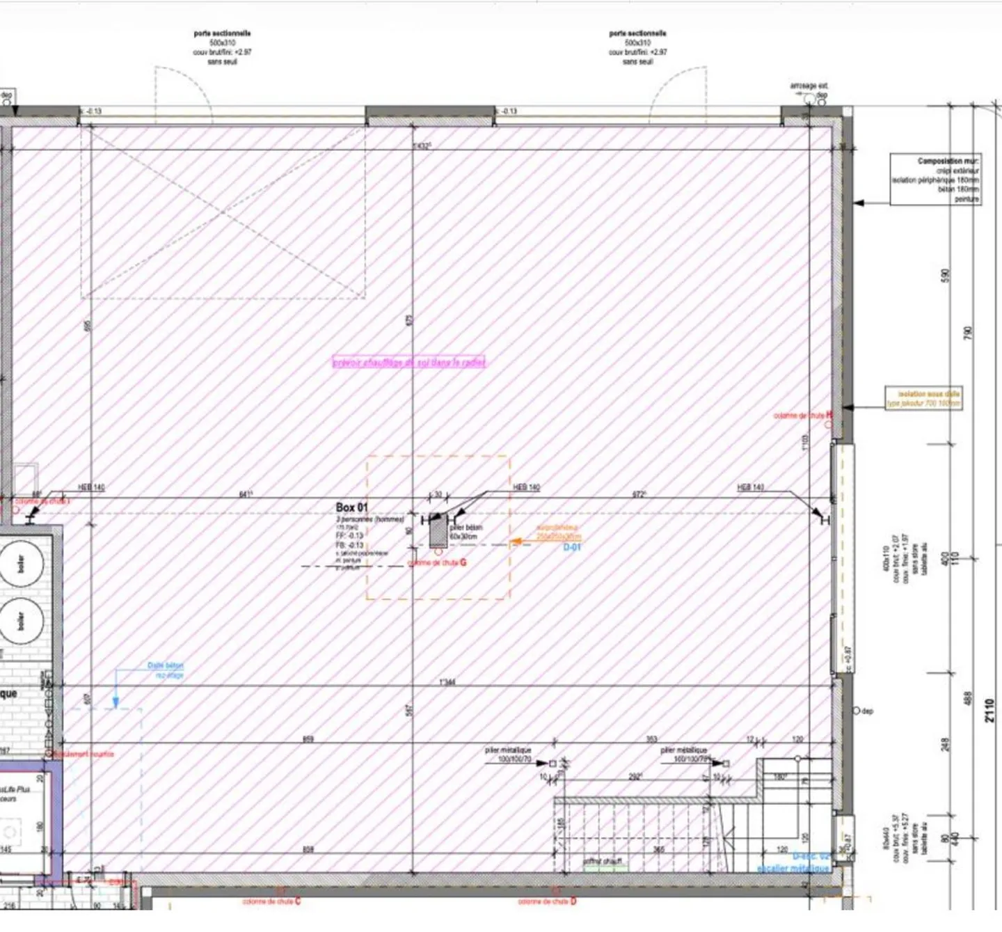 Zu vermieten - Modulare Handwerkshalle von 245 m² Saint-Aubin (FR) - Foto 8 von 8