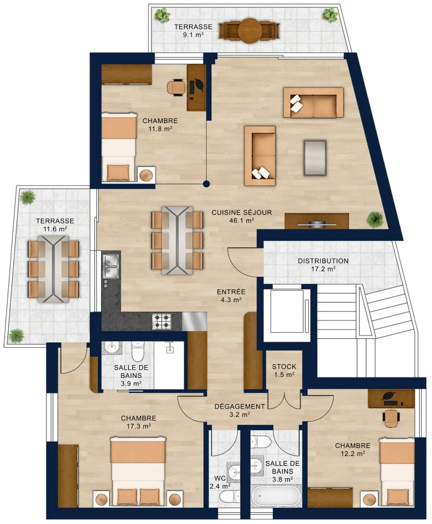 Appartement Charmant à La Tour-de-Trême - Photo 5 sur 5