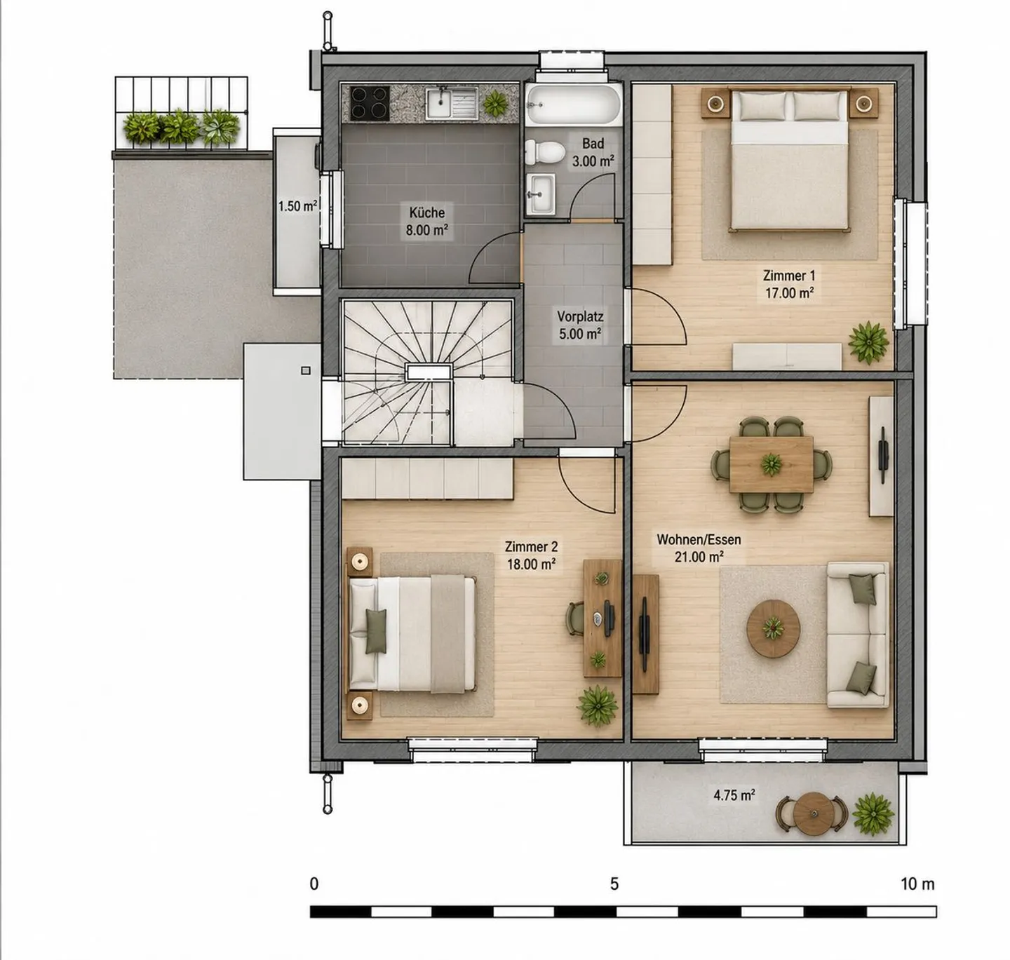 Cozy 3-Room Apartment for Rent in Pratteln - Photo 5 of 5