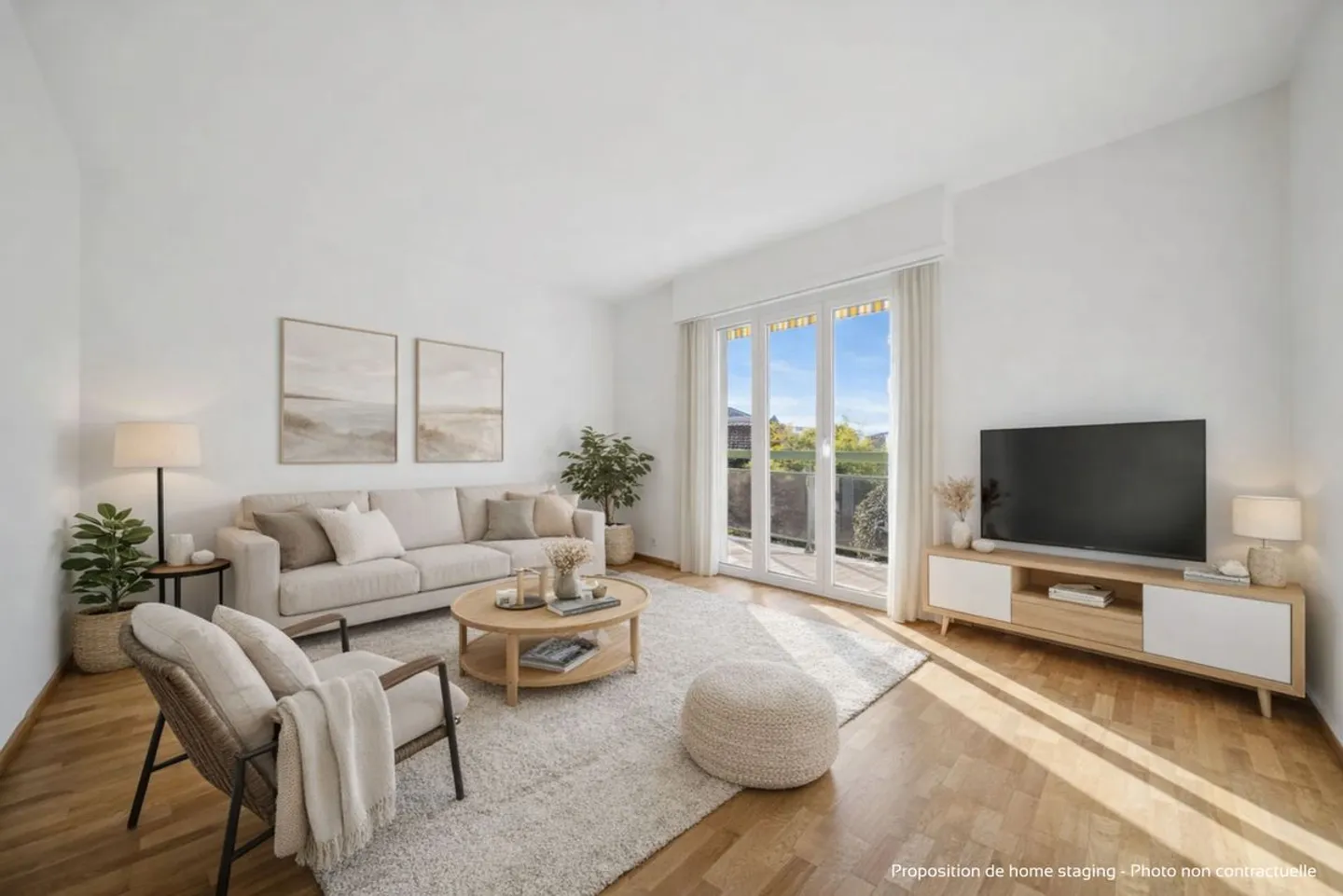 Helle und ruhige Wohnung: 2,5 Zimmer in Pully - Foto 1 von 12