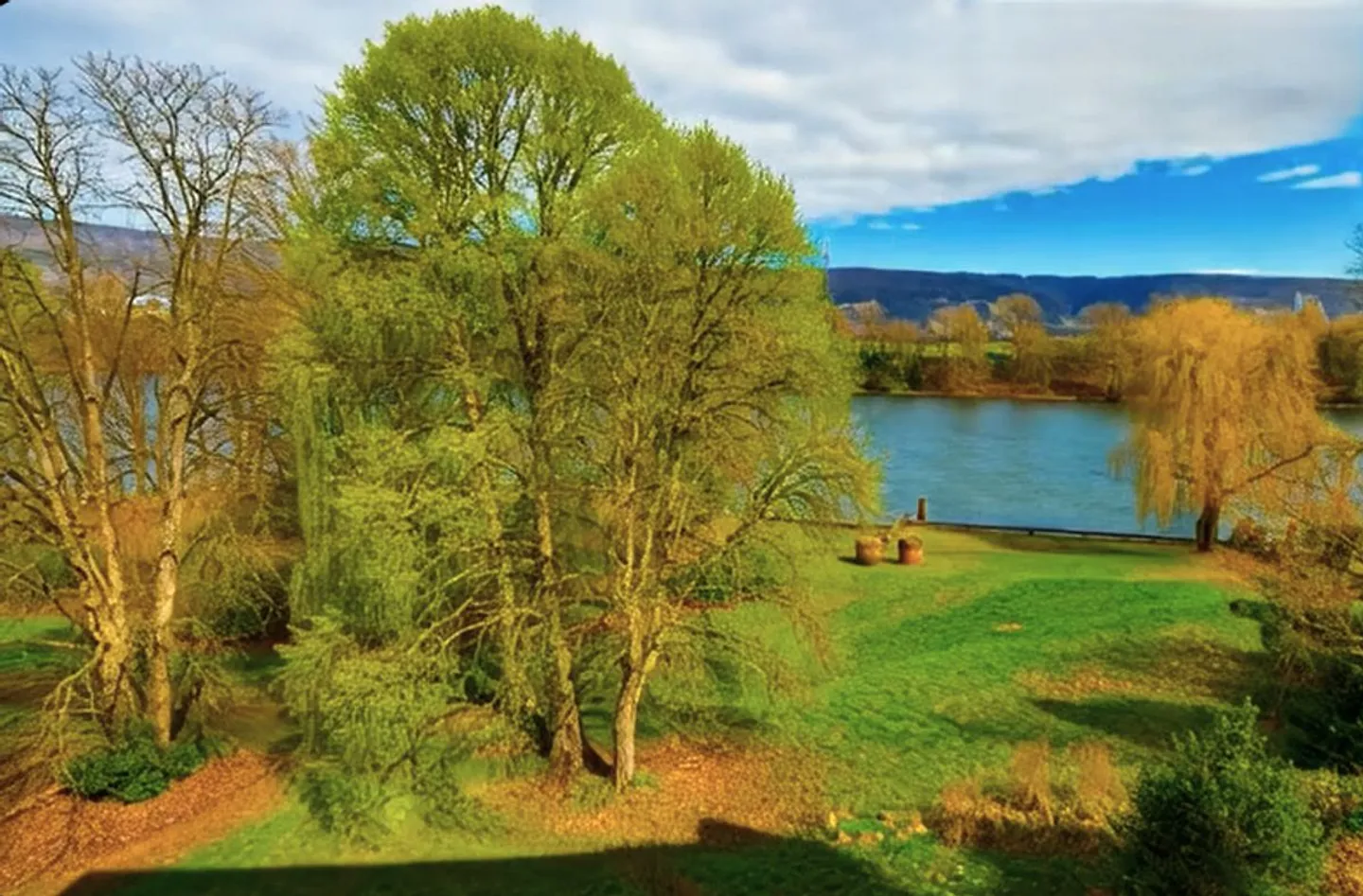 Repräsentative Gastronomieimmobilie mit Eventsaal und Terrasse in Rheinlage - Foto 2 von 13