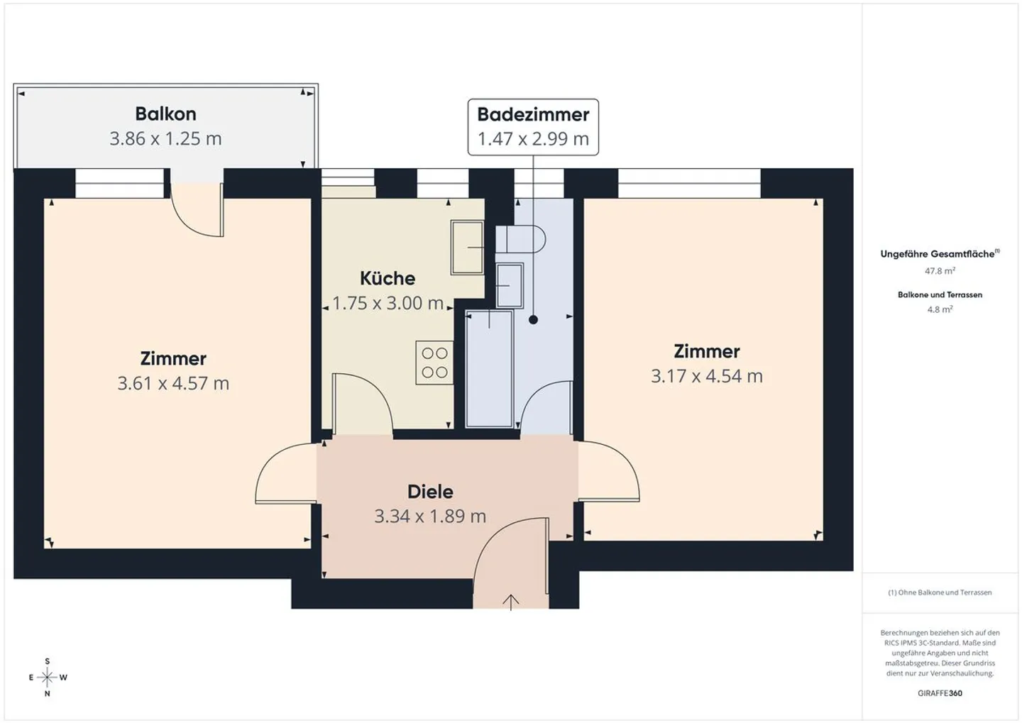 Appartamento luminoso 2 stanze a Sissach - Foto 7 di 7