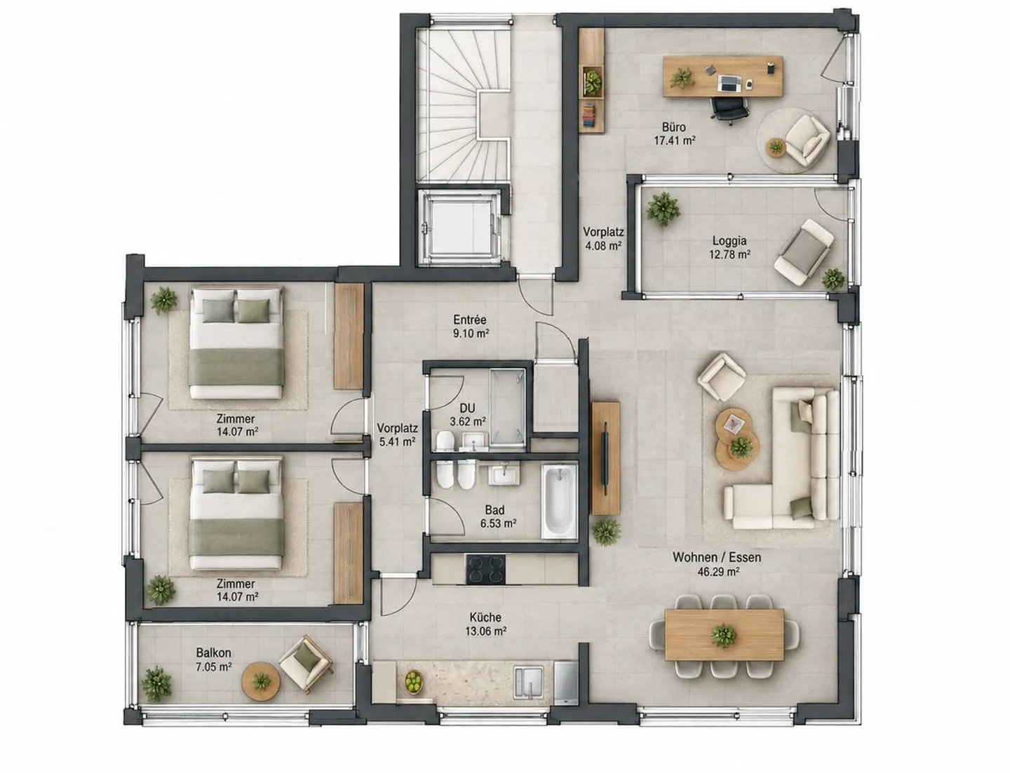 Geräumige 4.5-Zimmer-Wohnung - Foto 13 von 13