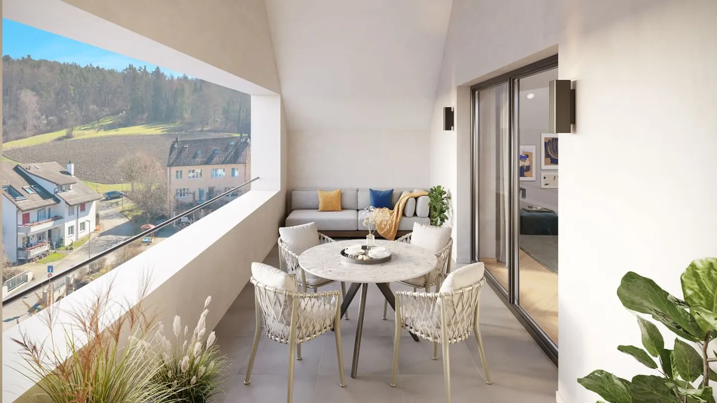 Grosszügige 4½ Zimmer-Wohnung im 1. Dachgeschoss mit Loggia - Foto 1 di 7