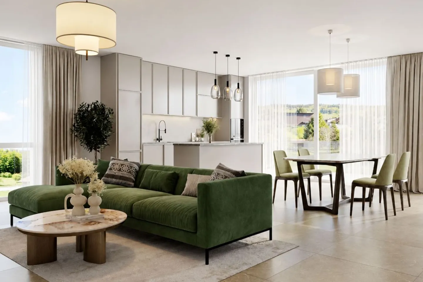 Nouveaux appartements 4.5 pièces - Photo 2 sur 4