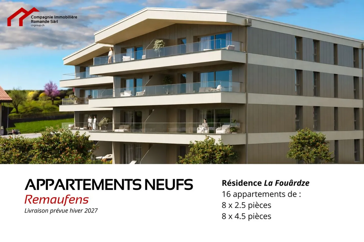 Nouveaux appartements 4.5 pièces - Photo 1 sur 4
