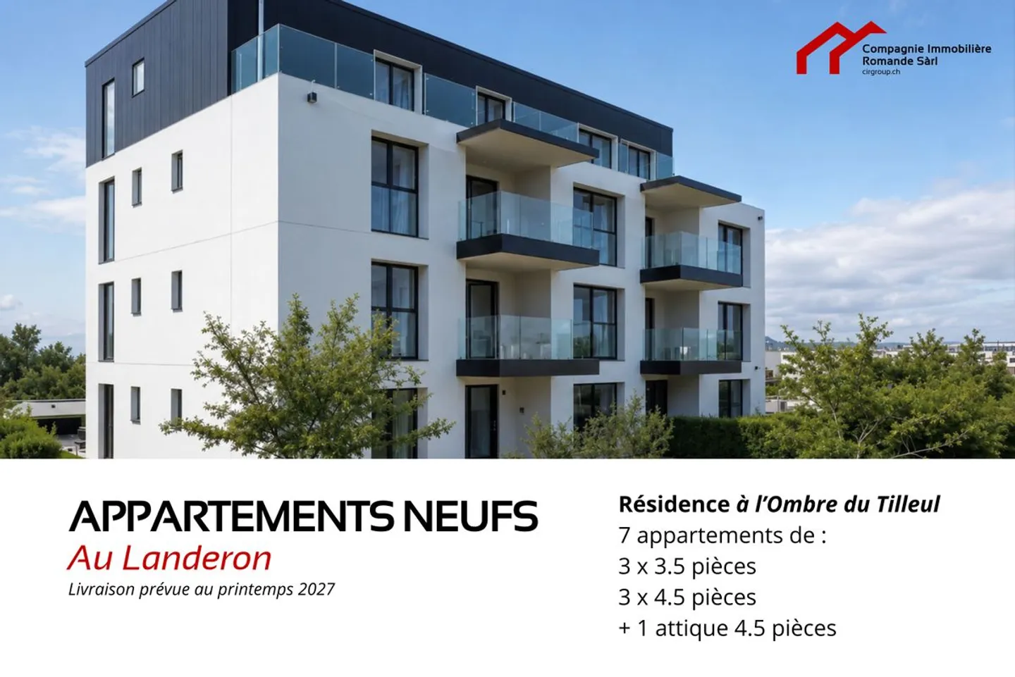 Appartement sur plans 4,5 pièces au Landeron - Photo 1 of 5