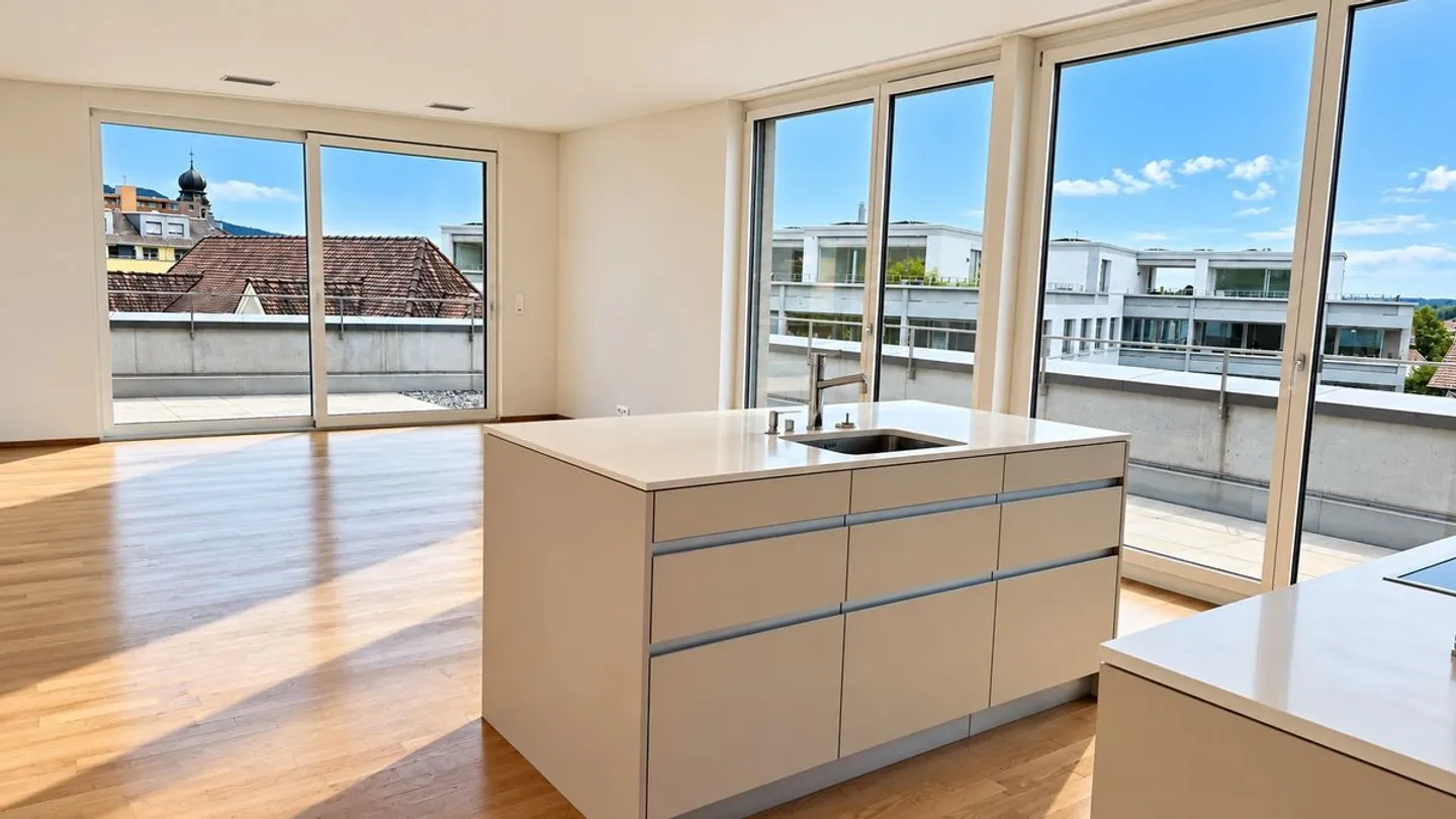 Moderne Attikawohnung mit Aussicht - Foto 5 von 10