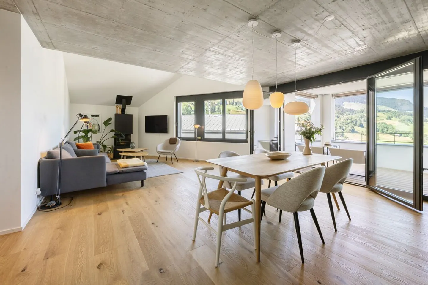 Appartement exclusif de 3½ pièces dans le style scandinave à Obersaxen - Photo 1 sur 13