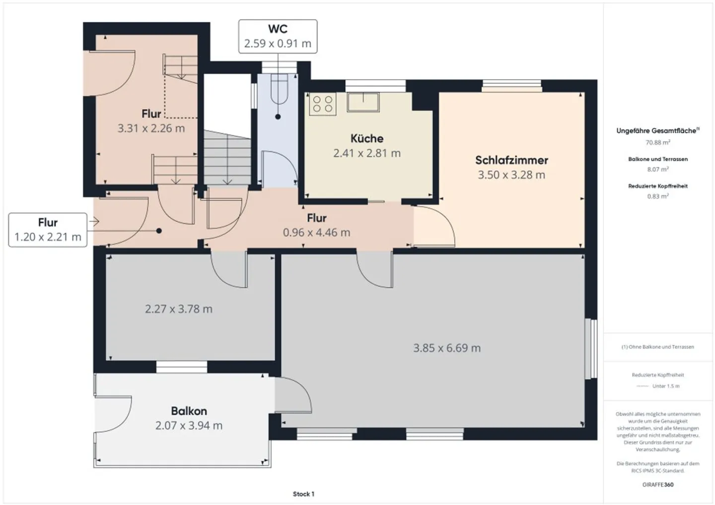 Very beautiful house with balcony, garden, panoramic view and expansion potential - Photo 9 of 12