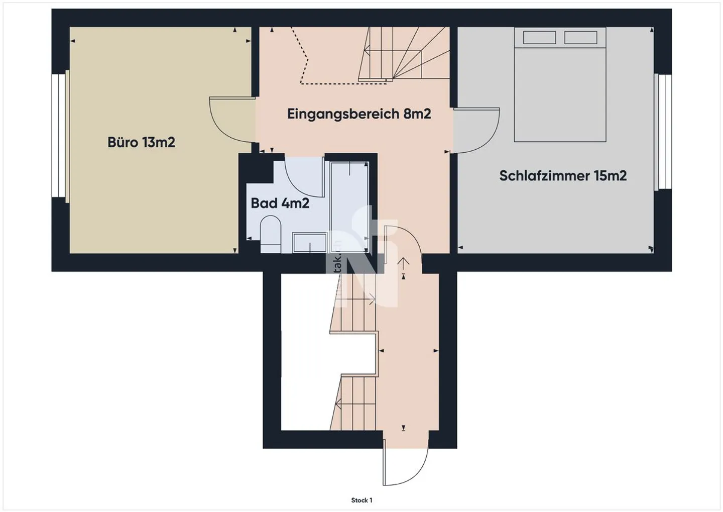 Sehr schöne, zentral gelegene 3,5 Zimmerwohnung mit Hobbyraum, Parkplatz und Gartenanteil - Foto 9 von 10